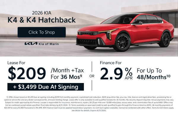 2026 K4 & K4 Hatchback