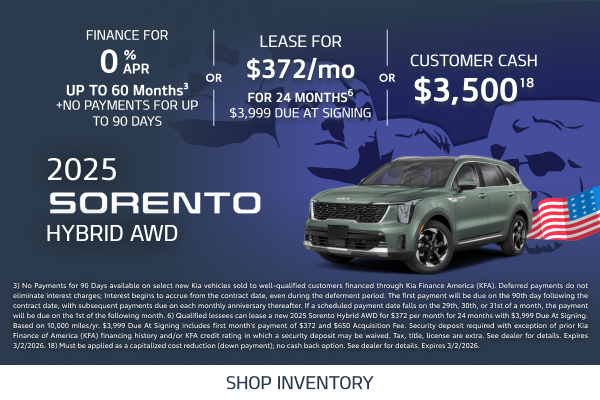 Sorento Offer
