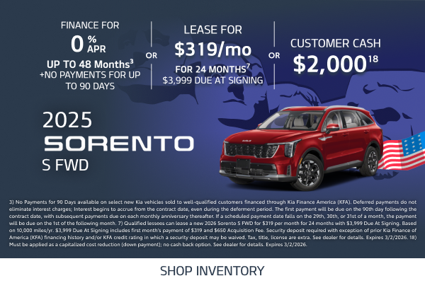Sorento Offer
